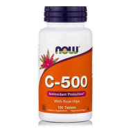 C-500 w/ ROSE HIPS & Bioflavonoids, 100 Tabs
