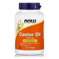 CASTOR OIL 650 mg + 10 mg Fennel Oil - 120 Softgels