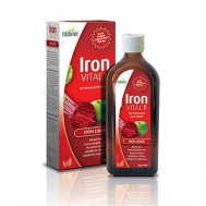 Iron Vital F 250ml (Φυσική πηγή σιδήρου από συμπυκνωμένο χυμό από παντζάρι_ μήλο_ κεράσι και εκχύλισμα τριανταφυλλιάς)