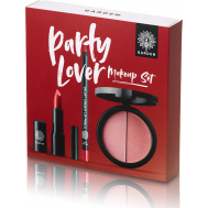 Garden Party Lover Makeup Set Intense Color Lipstick Matte 4.5gr, Velvet Creamy Lip Pencil 1.4gr & Duo Blush Palette 9gr