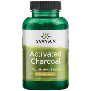 Swanson Activated Charcoal 260mg 120 κάψουλες