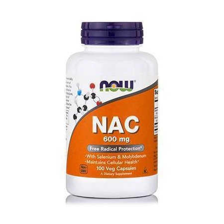 NAC 600 mg, (N-Acetyl Cysteine, Selenium, Molybdenium) 100 Vcaps®
