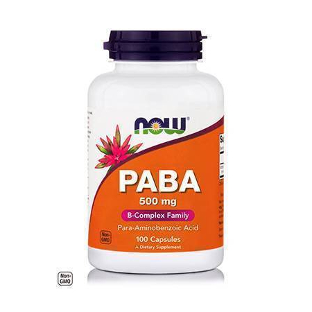 PABA 500 mg (Para-aminobenzoic Acid) - 100 Caps