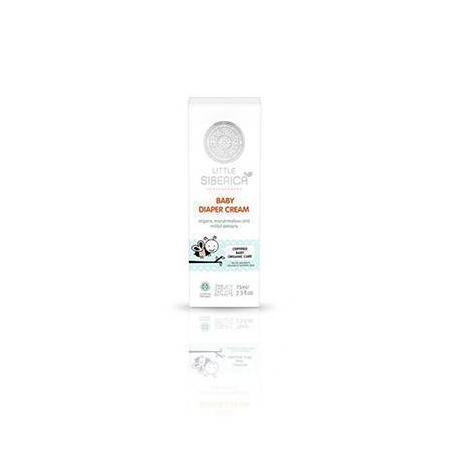 Natura Siberica Baby protective diaper cream with organic extracts of marshmallow and milfoil extracts Little Siberica, Βρεφική προστατευτική κρέμα για αλλαγή πάνας, 75ml