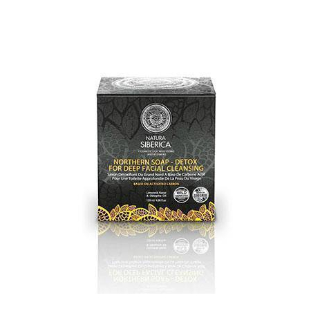 Natura Siberica Northern soap-detox for deep facial cleansing, 120ml package outside