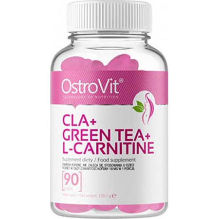OstroVit CLA + Green Tea + L-Carnitine Συμπλήρωμα Διατροφής 90 κάψουλες