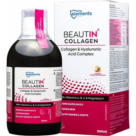 My Elements Beautin Collagen Μάνγκο - Πεπόνι 500ml
