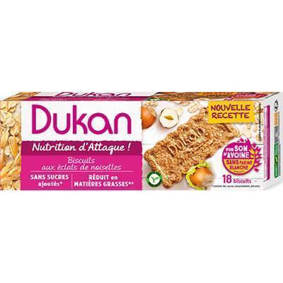Dukan Μπισκότα βρώμης με γεύση φουντούκι Dukan Μπισκότα βρώμης με γεύση φουντούκι, 225 γρ. - Image 1