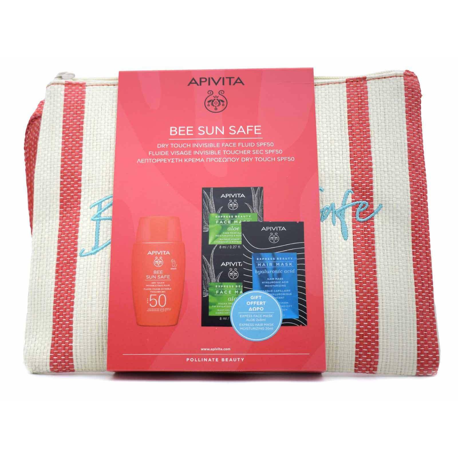 Apivita Bee Sun Safe Dry Touch Invisible Σετ με Αντηλιακή Κρέμα Προσώπου - Image 1