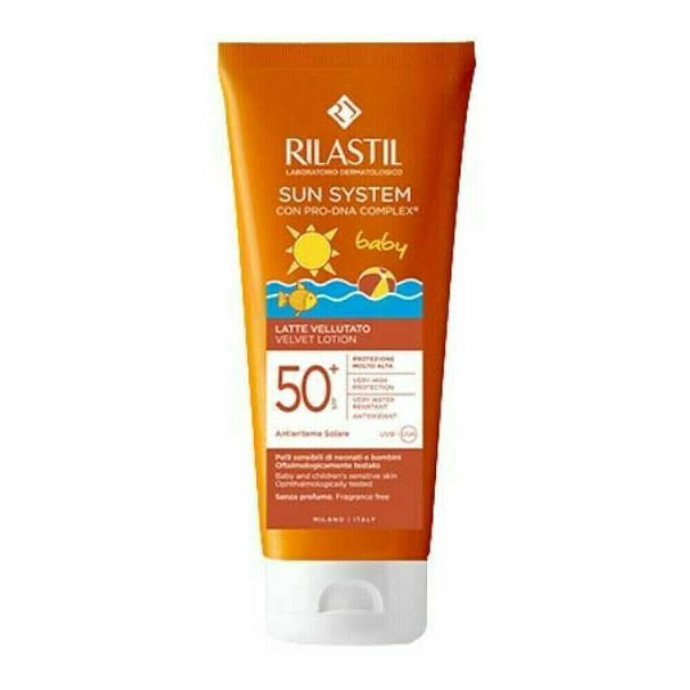 Rilastil Αδιάβροχο Βρεφικό Αντηλιακό Γαλάκτωμα Sun System Velvet Lotion για Πρόσωπο & Σώμα SPF50+ 200ml - Image 1