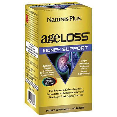 Nature's Plus - Ageloss Kidney Support 90 Tabs | Biotherapy.shop Nature's Plus Ageloss Kidney Support 90 Tabs - Image 1