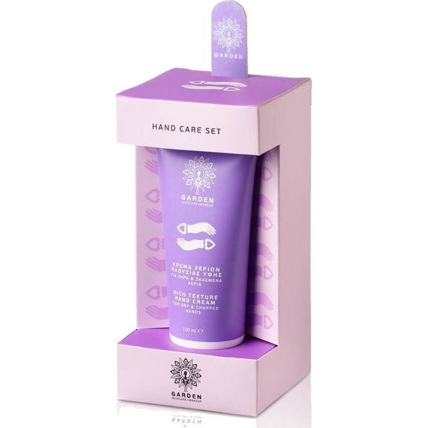 Garden of Panthenols Hand Care Set Rich Texture Cream 100ml & Nail File | Biotherapy.shop Garden of Panthenols Hand Care Set Rich Texture Cream 100ml & Nail File - Image 1