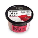 Natura Siberica ORGANIC SHOP Body polish Rose and Salt, Scrub σώματος, Τριαντάφυλλο, 250ml