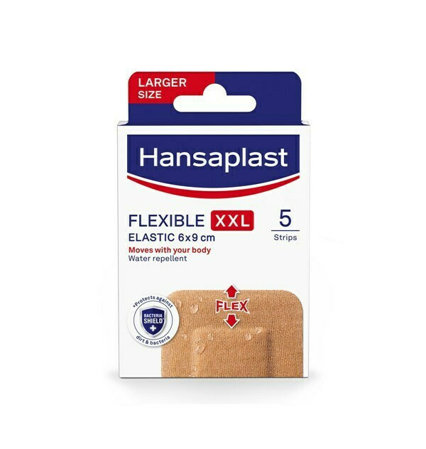 Hansaplast Αδιάβροχα Αυτοκόλλητα Επιθέματα Flexible XXL 9x6cm 5τμχ - Image 1
