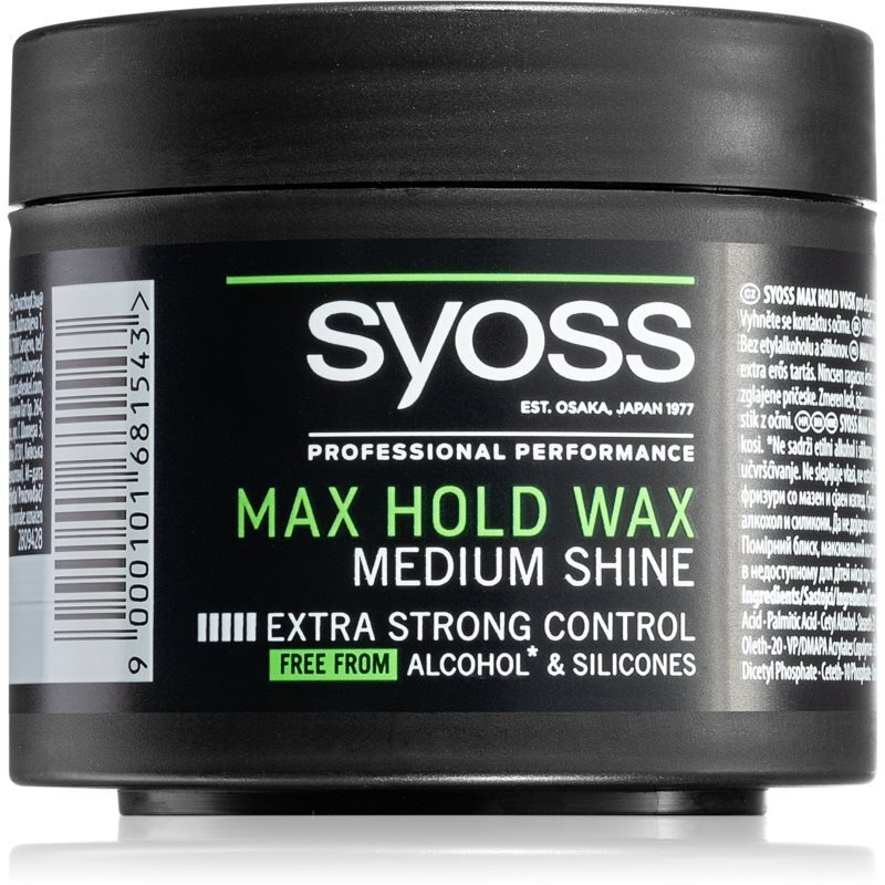 20220914121446_syoss_max_hold_power_gel_mallion_gia_andres_150ml Syoss Max Hold Power Κερί για Δυνατό Κράτημα & Λάμψη 150ml - Image 1