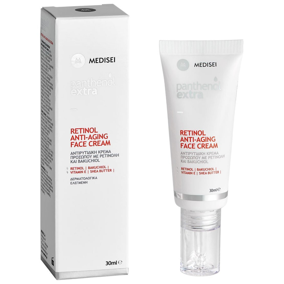 Panthenol Extra Αντιγηραντική Κρέμα Προσώπου κατά των Ατελειών με Ρετινόλη & Bakuchiol 30ml - Image 1